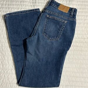 J. Crew Women’s Jeans Dark Wash Straight Leg Stretch Petite 4